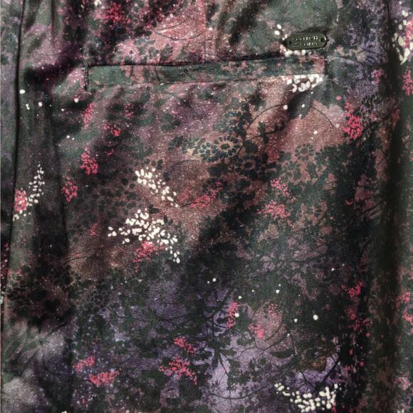 Scotch & Soda Velvet High Rise Flared Trousers Pants Multicolor Pockets 32 New - Picture 8 of 16